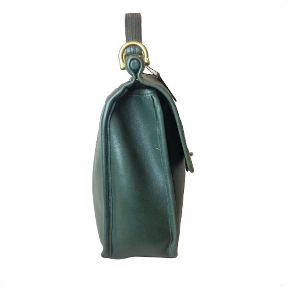 COACH WILLIS Bottle Green Top Handle Crossbody Shoulder Bag USA 9927 COA - Picture 7 of 17